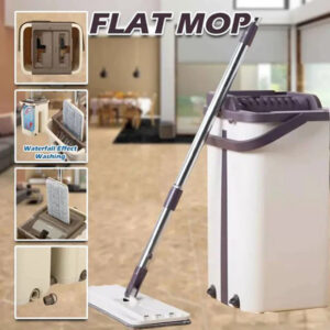 Scratch Mop 2 in 1 Self Clean Wash Dry Hands-Free with Bucket
