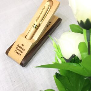 Wooden Pen & Box with Name